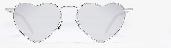 SL 301 Loulou (Shiny Silver/Silver Mirror) Fashion Sunglasses