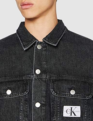 Regular Denim Jacket Giacca, BB075-BLACK ICN, S Uomo