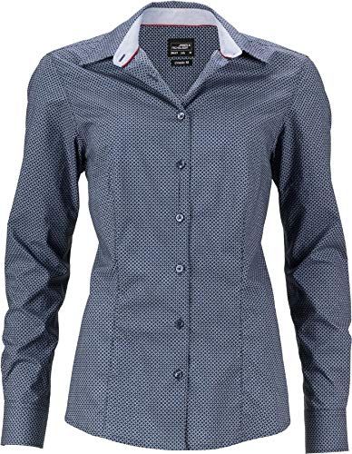 Ladies' Shirt Diamonds Blusa, Blu (Navy/White Navy/White), 38 (Taglia Produttore: X-Small) Donna