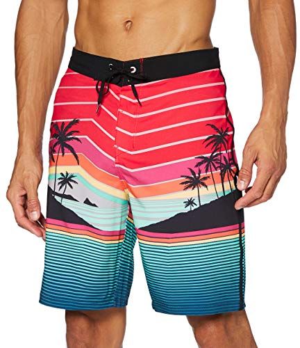 M Phtm Pascuales 20' Board Shorts, Chile Red, 31 Mens