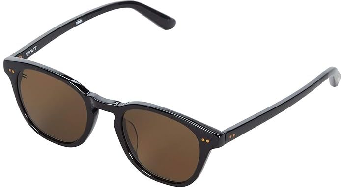 Wyatt (Shiny Black/Brown Polar) Fashion Sunglasses