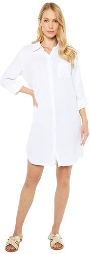 Shirtdress (White) Women's Clothing