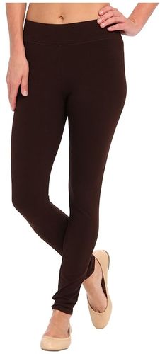 Ultra Leggings w/ Wide Waistband (Espresso) Women's Clothing