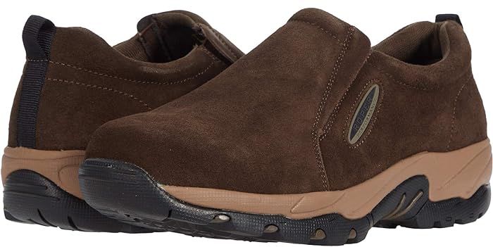 Air Light (Brown Suede Leather) Men's Slip on  Shoes