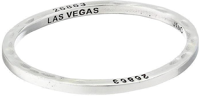 Caliber Collection(r) Las Vegas Steel Bangle (Silver) Bracelet