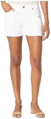 Ella Twill Utility Shorts (White) Women's Shorts