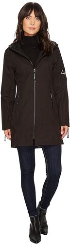 Soft Shell 33 Functional Rain Coat (Black) Women's Coat