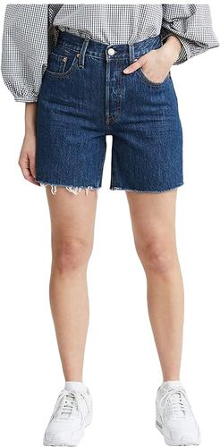 501 Mid Thigh Shorts (Sansome Stonewash) Women's Shorts