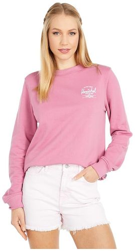 Crew Neck (Classic Logo Heather Rose/White) Women's Clothing