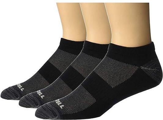3-Pack Trainer Low Cut (Black) Men's Low Cut Socks Shoes