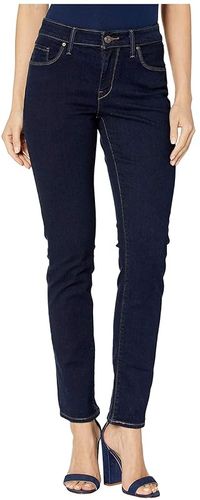 Mid Rise Skinny Jean (Deep Indigo Blue) Women's Jeans