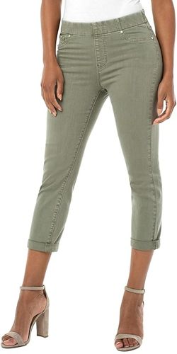 Chloe Crop Rolled Cuff in Saguaro Palm (Saguaro Palm) Women's Jeans