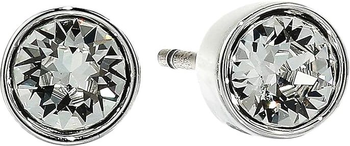 Tennis Stud Pierced Earrings (Silver) Earring
