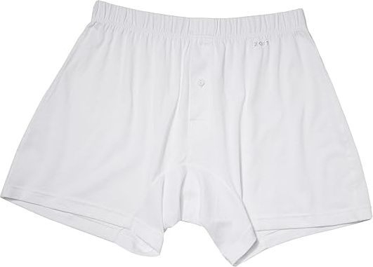 Pima Knit Boxer (White New Logo) Men's Underwear