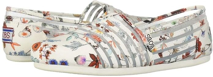 Bobs Plush - Daisy Darling (White/Multi) Women's Flat Shoes