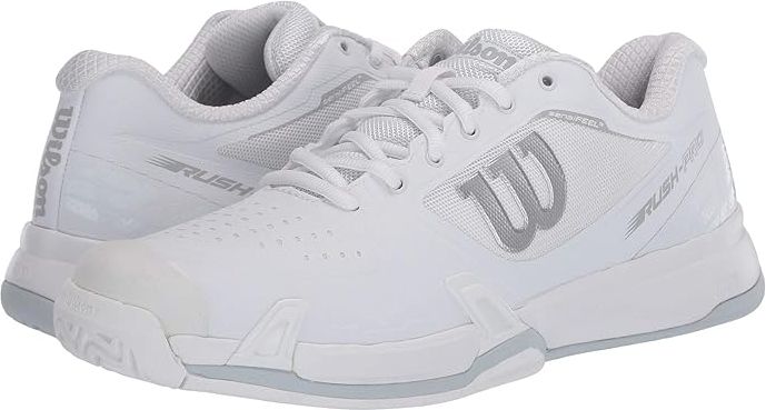 Rush Pro 2.5 (White/White/Pearl Blue) Men's Tennis Shoes