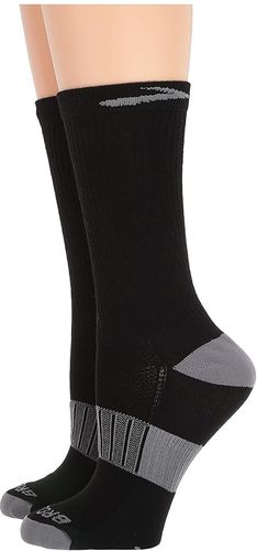 Ghost Midweight Crew 2-Pair Pack (Black/Oxford) Crew Cut Socks Shoes
