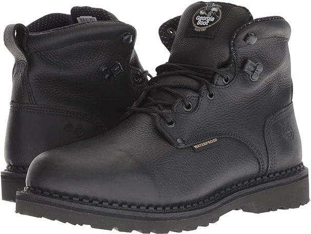 Giant 6 Soft Waterproof Boot (Black) Men's Work Boots