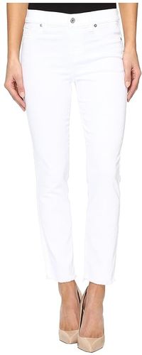 Roxanne Ankle w/ Raw Hem in White Fashion (White Fashion) Women's Jeans