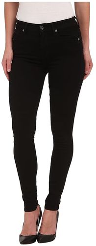 The Highwaist Skinny w/ Contour Waistband in Slim Illusion Luxe Black (Slim Illusion Luxe Black) Women's Jeans