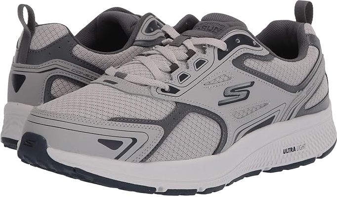 Go Run Consistent (Grey/Navy) Men's Shoes