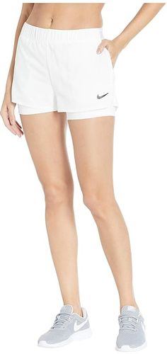 Flex Shorts (White/Black) Women's Shorts
