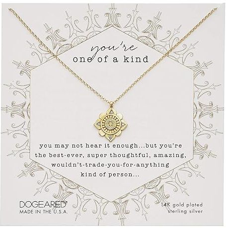 You're One Of A Kind, Crystal Mandala Necklace (Gold) Necklace