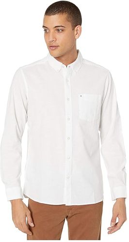 One Only 2.0 Long Sleeve Woven (White) Men's Clothing