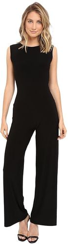 Sleeveless Jumpsuit (Black) Women's Jumpsuit & Rompers One Piece