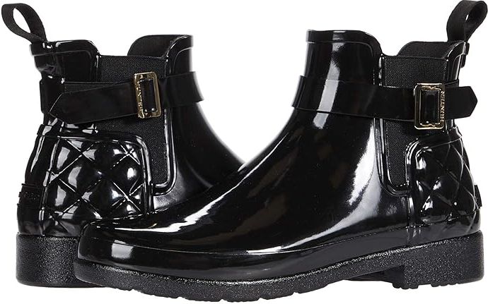 Refined Gloss Quilt Chelsea (Black) Women's Shoes