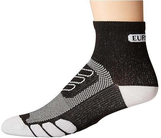 Cycle Light Quarter (Black/White) Crew Cut Socks Shoes