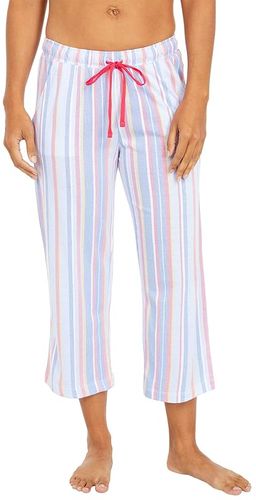 Sunday In Sorrento Capris Pants (Cornflower Blue Picnic Stripe) Women's Pajama