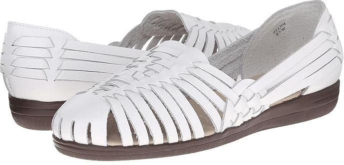 Trinidad - Soft Spots (White) Women's Slip on  Shoes
