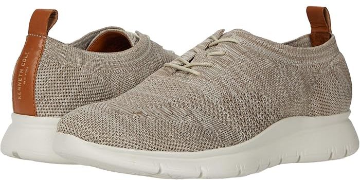 Trent Flex Knit Lace-Up (Beige) Men's Shoes