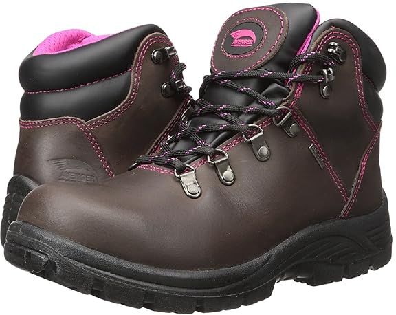 A7125 Steel Toe (Brown) Women's Work Boots
