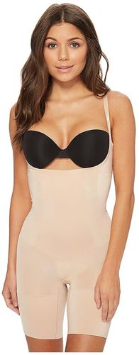 OnCore Open-Bust Mid-Thigh Bodysuit (Soft Nude) Women's Jumpsuit & Rompers One Piece