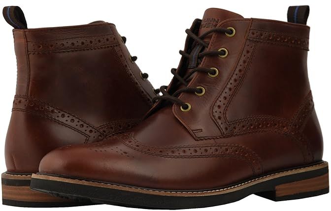 Odell Wingtip Boot with KORE Walking Comfort Technology (Rust) Men's Lace-up Boots