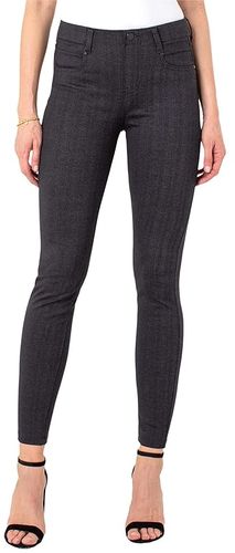 Gia Glider Pull-On Knit Leggings (Grey/Black Herringbone) Women's Casual Pants