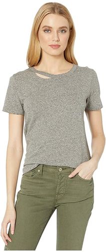 Harlow Distressed BFF Tee (Heather Grey) Women's Clothing