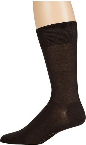 Cotton Lisle Super Light Socks (Brown/Dark Combo) Men's Crew Cut Socks Shoes