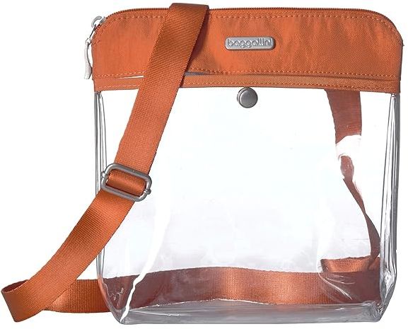 Legacy Stadium Bags Clear Pocket Crossbody (Orange) Cross Body Handbags