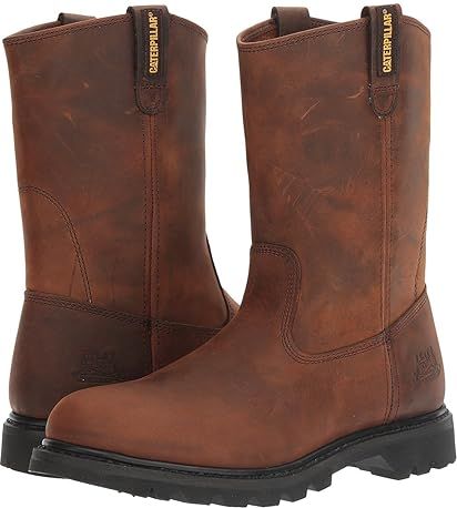 Revolver (Brown Pull Up Leather) Men's Work Pull-on Boots