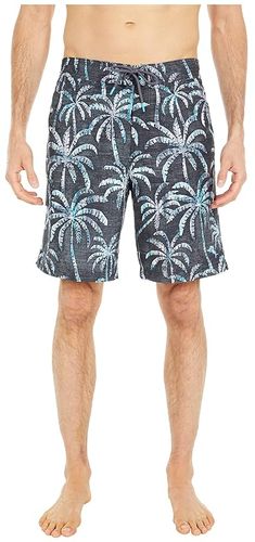 Baja Palm Shady Swim Trunks (Ash Grey) Men's Swimwear