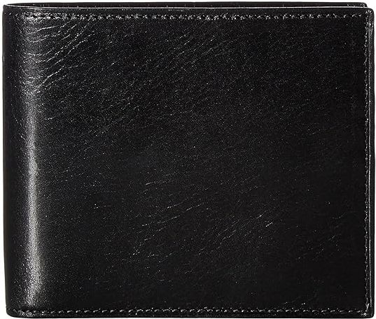 Old Leather Collection - Credit Wallet w/ I.D. Passcase (Black) Wallet Handbags