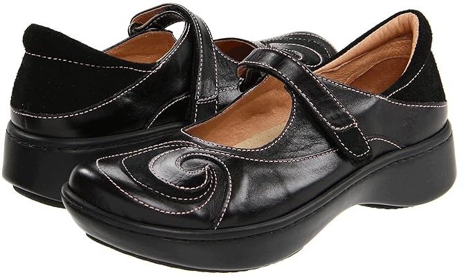 Sea (Black Suede/Shiny Leather) Women's  Shoes