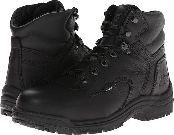 TITAN(r) 6 Alloy Safety Toe (Blackout Full-Grain Leather) Men's Work Lace-up Boots