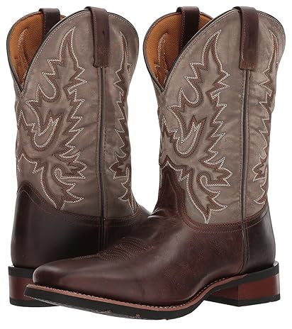 Heath (Dark Brown/Gray) Cowboy Boots