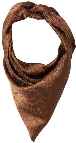 Wild Rags Silk Jacquard Scarf Bandana (Brown) Scarves