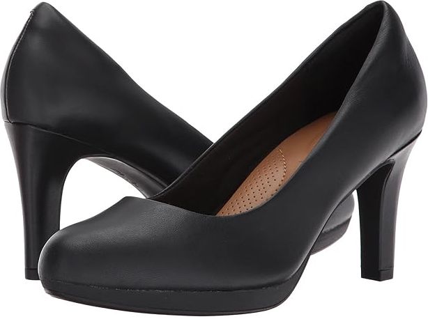 Adriel Viola (Black Leather) High Heels
