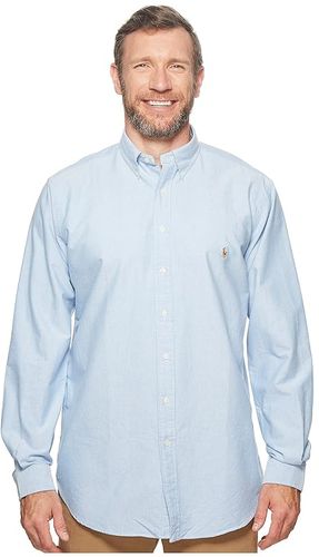 Big Tall Oxford Sportshirt (Blue) Men's Clothing
